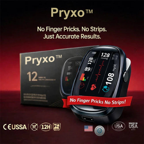 Pryxo™ Non-Invasive Smart Blood Sugar Tracking Device 99.9% Accuracy 
