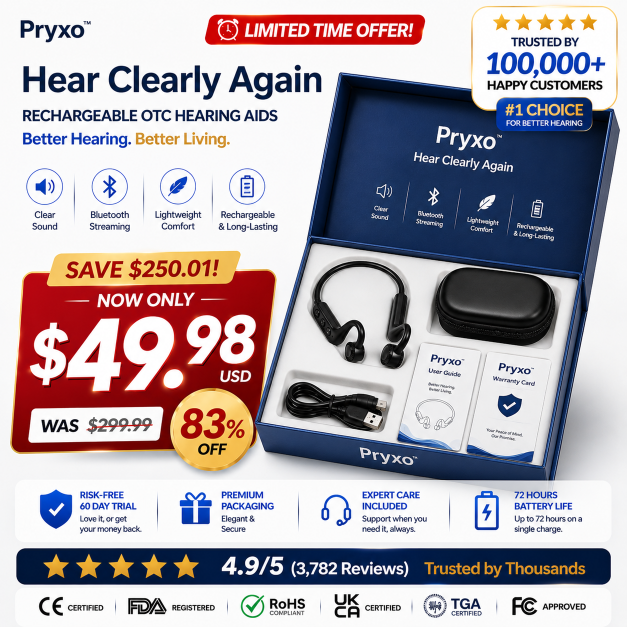🌎Ends Today: 83% OFF!⏰👂Revitalize your ears again💖 💥 LIMITED TIME OFFER!🔥Advanced Bone Conduction Smart Hearing Headphones