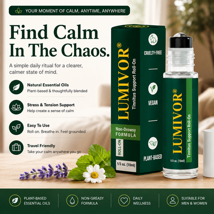 Sensory Support Roll-On 🌿 Calm Ear Noise & Promote Peace – With Benfotiamine & Essential Oils ✨