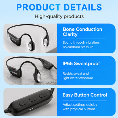🔥 Final 2 Hours : Only Limited Stock Left🏆Pryxo® Bone Conduction Smart Hearing Headphones （Mayo Clinic Recommended）