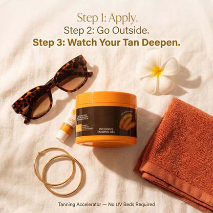☀️ Intensive Tanning Gel, Deep Tan Accelerator for Sun-Kissed Skin