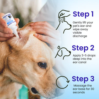 ✨70% OFF Ends in 10minute  | Daily Ear Care Made Simple for Pets | RZXEA™ Pet EarPro Drops FM+